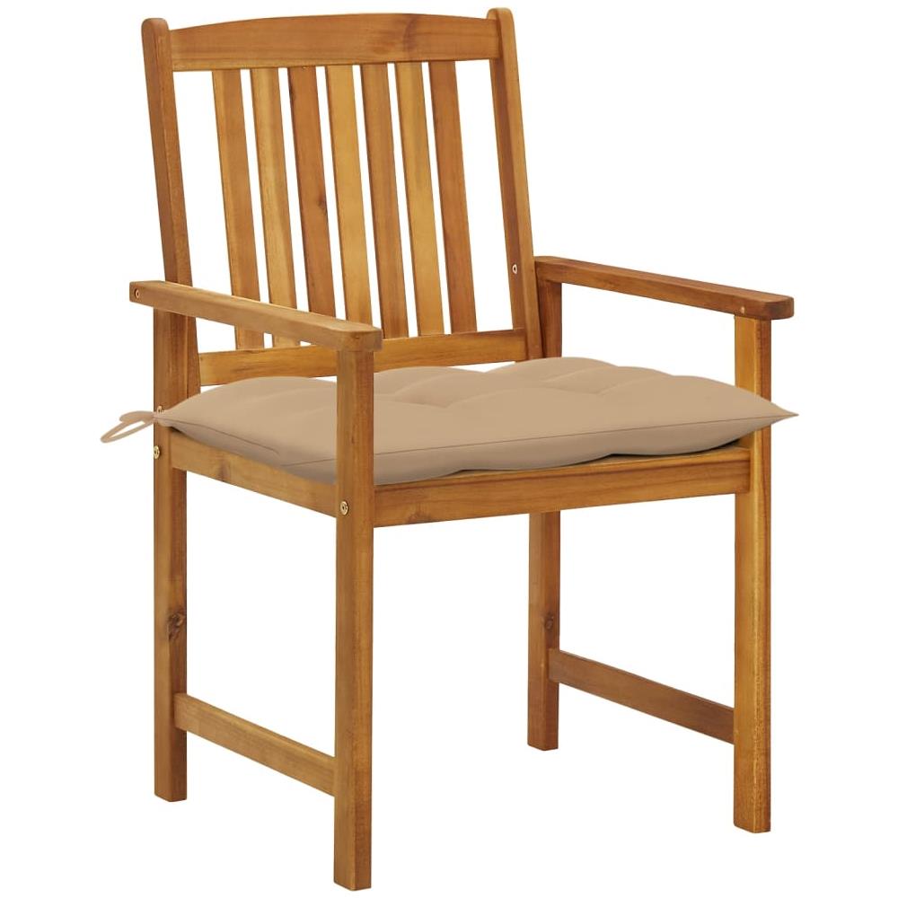 Sedie da Giardino con Cuscini 8 pz in Legno Massello di Acacia - Foto 3