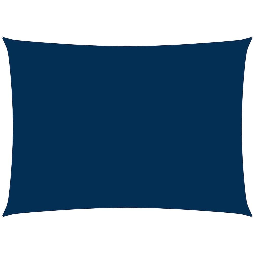 Parasole a Vela Oxford Rettangolare 3,5x5 m Blu - Foto 1