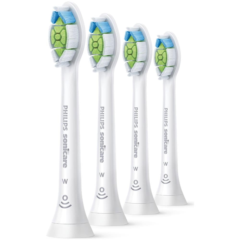 Sonicare HX6064/10, Testine W2 Optimal White per Denti Bianchi, 4 Testine incluse, Bianco - Foto 2