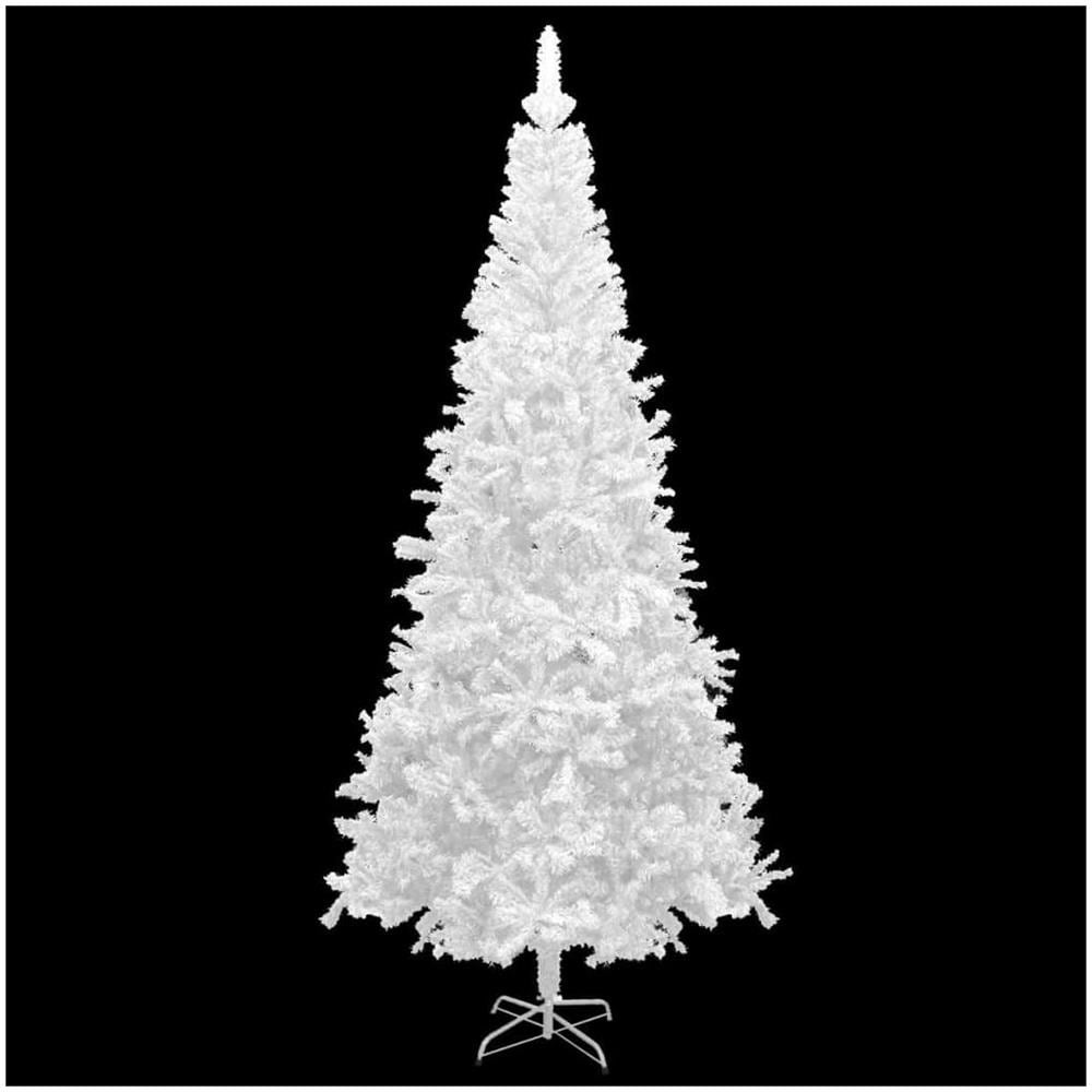 Albero Natale Artificiale LED e Palline Verde L 240 cm Bianco - Foto 2