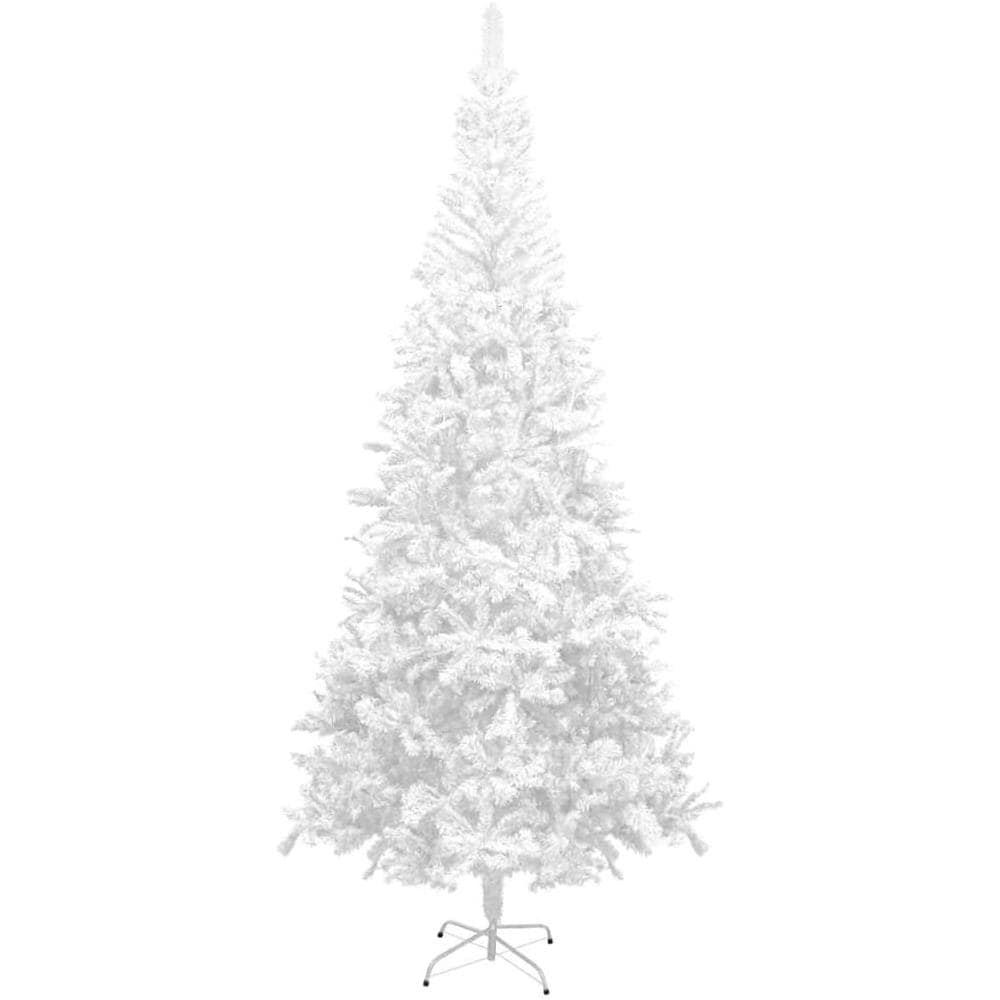 Albero Natale Artificiale LED e Palline Verde L 240 cm Bianco - Foto 3