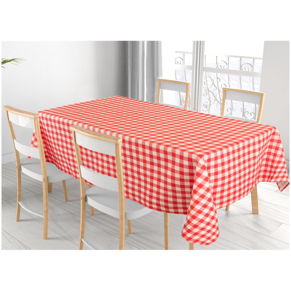 Tovaglia Cucina Copritavolo 100% Cotone Made Italy Disegno Rustica Quadretti Rp 140x240 Rustica - Foto 1