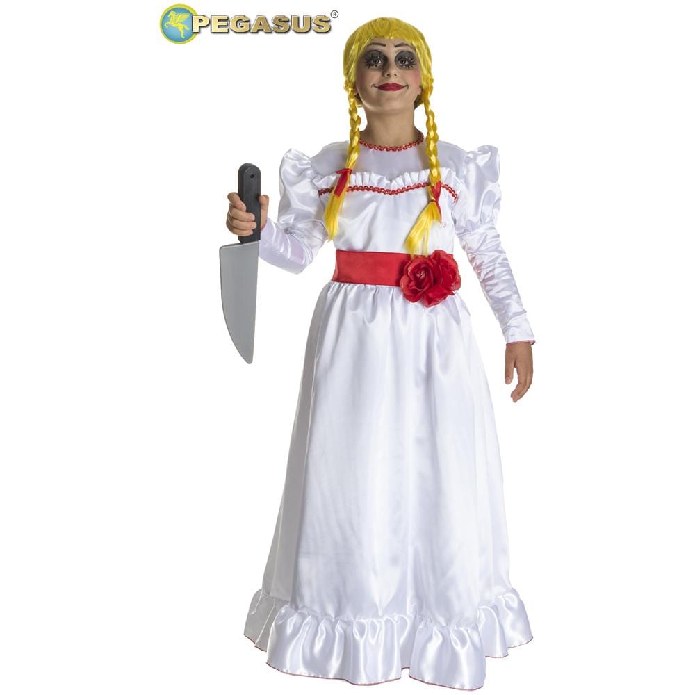 Costume Bambola Assassina Bambina Di Halloween Tg 3/4 Anni - Foto 1