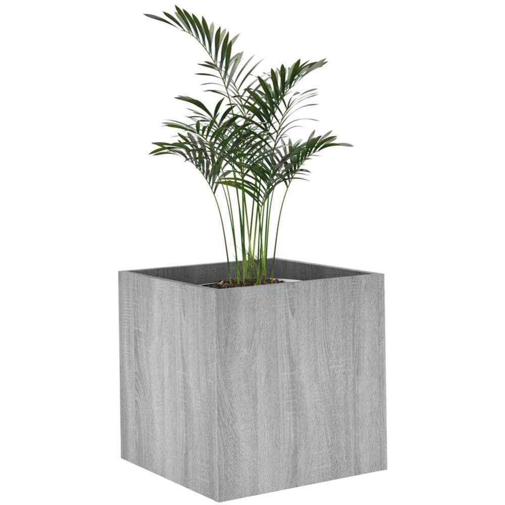 Fioriera Grigio Sonoma 40x40x40 Cm In Legno Multistrato - Foto 2