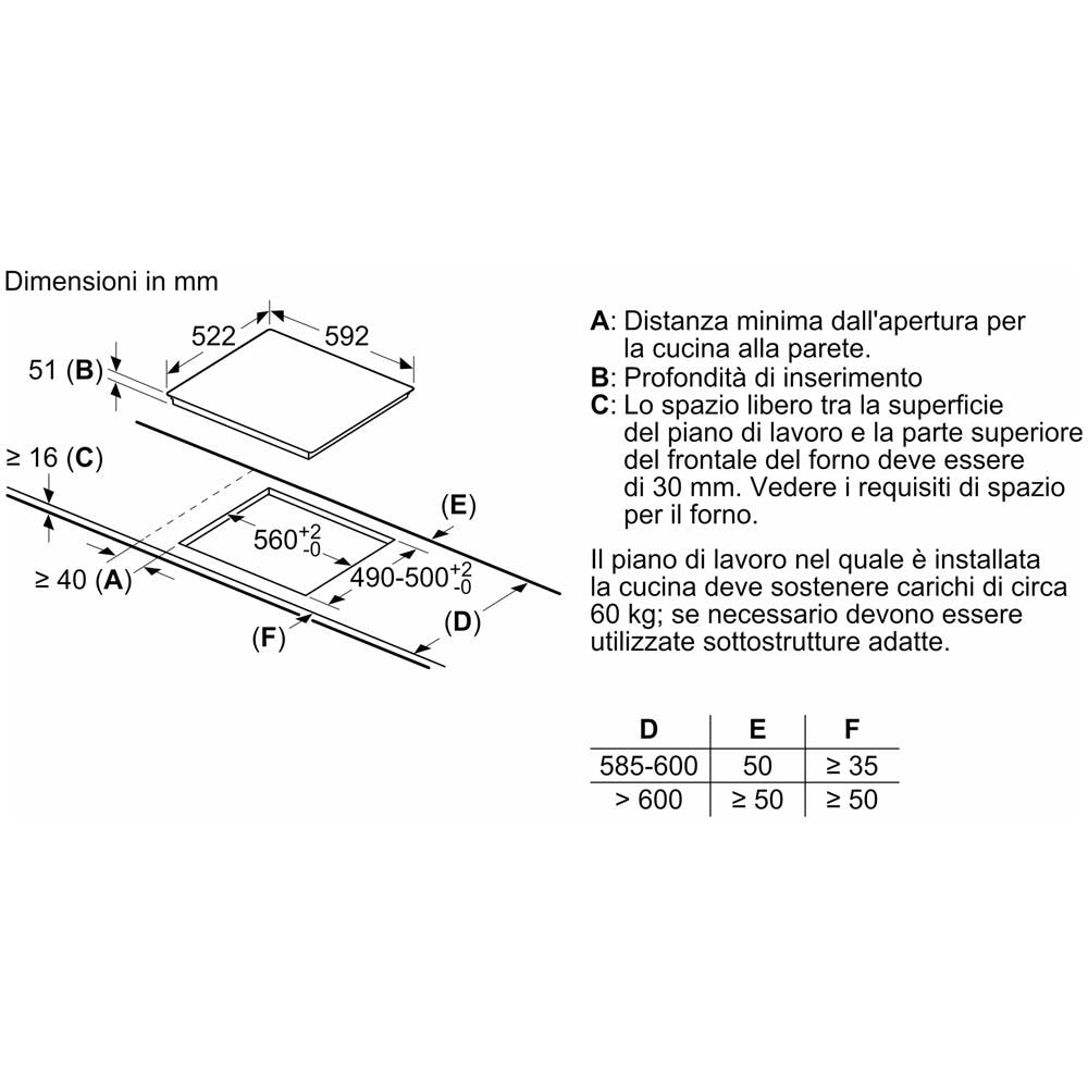 Piano Cottura PUE611BB5J a Induzione 4 Zone Cottura da 59.3 cm Colore Nero - Foto 8