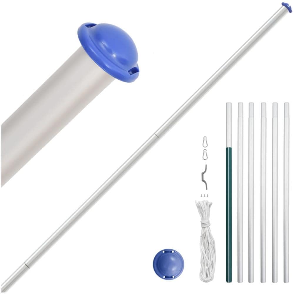 Asta E Bandiera Stati Uniti 6,23 M Alluminio - Foto 3