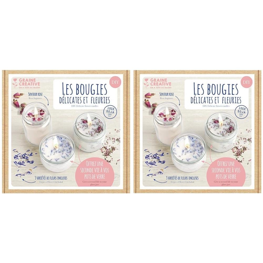 2 Scatole Fai Da Te Di Candele Delicate E Fiorite - Foto 1