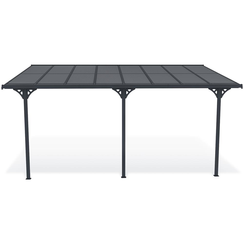 Tettoia Per Terrazza, Auto Addossata Kleo 500l300 Alluminio Grigio - Foto 2