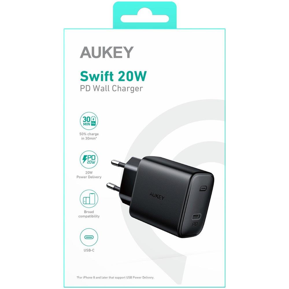 Pa-f1s Caricabatterie Per Dispositivi Mobili Swift Nero 1xusb C Power Delivery 3.0 20w 3a - Foto 2