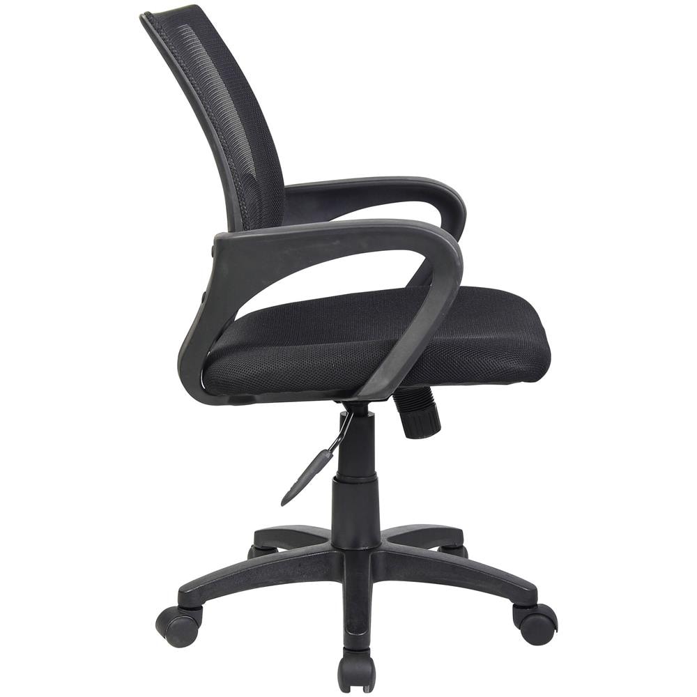 Sedia Da Ufficio Lismore, Sedia Operativa A Rete Con Braccioli, Seduta Ergonomica Da Ufficio, 59x54h90/100 Cm, Nero - Foto 4
