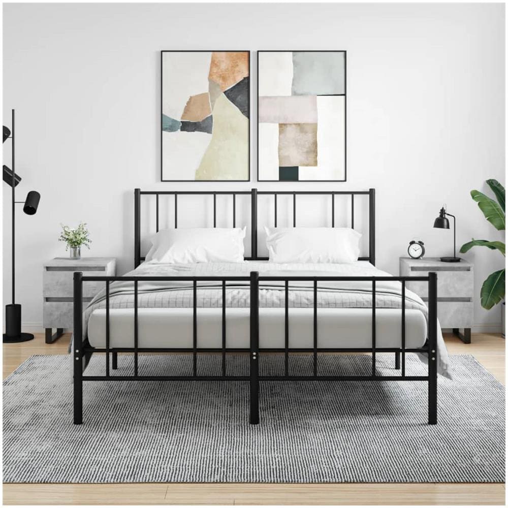 Comodini 2pz Grigio Cemento 40x35x50 Cm In Legno Multistrato - Foto 1