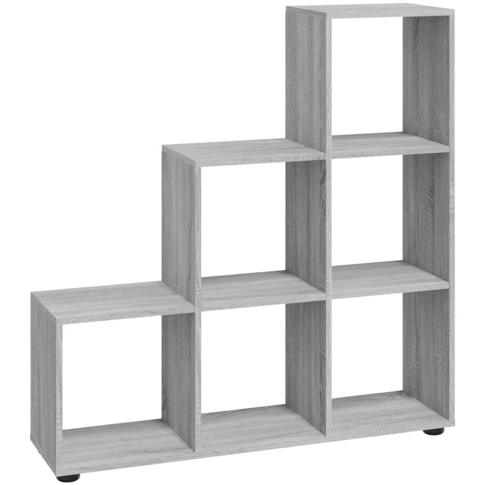 Libreria A Scala Grigio Sonoma 107 Cm In Legno Multistrato - Foto 2