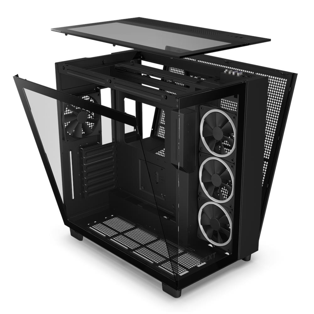 Case H9 Midi Tower ATX, micro ATX, Mini-ITX 3 Porte Usb 3.2 Colore Nero (Finestrato) - Foto 6
