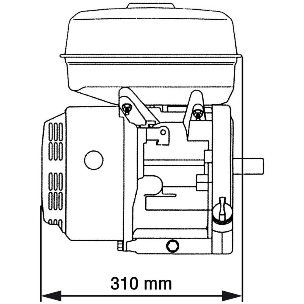 Motore a Benzina 15 HP 11 kW Nero - Foto 15
