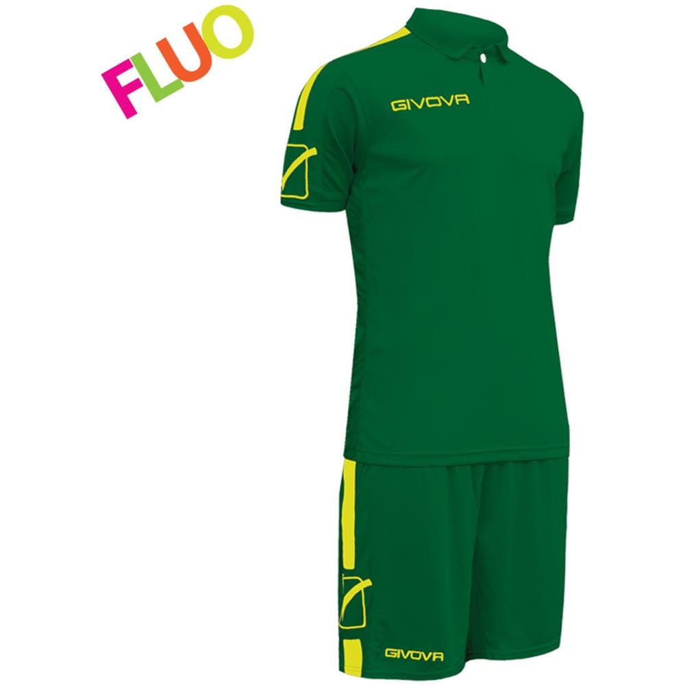 Kit Play Mc Givova Verde / giallo Fluo Corsa Sport Uomo Staff Running Jogging Allenamento Relax Calcio Calcetto Torneo Scuola Sport - Taglia L - Foto 1