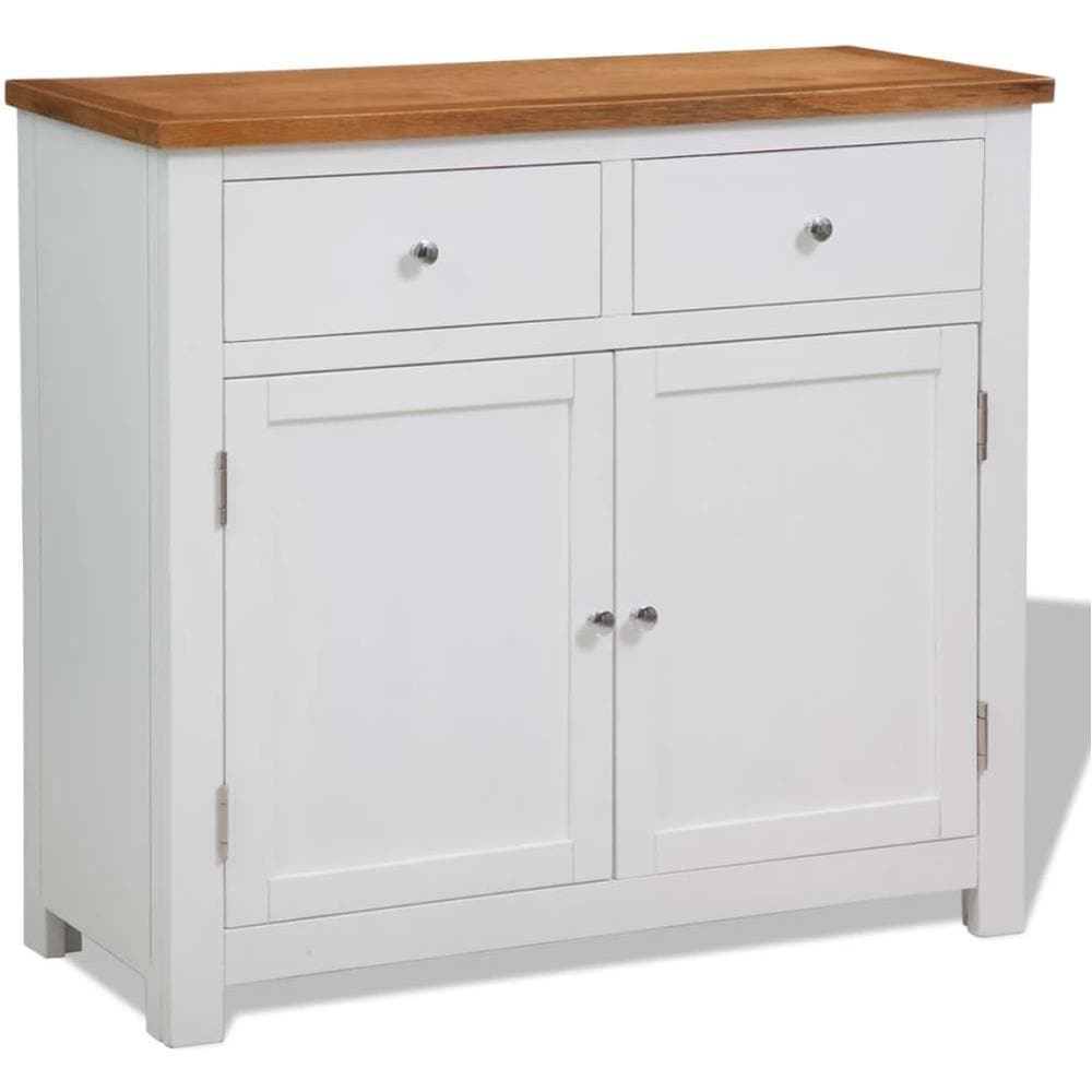 Credenza 90x33,5x83 cm in Massello di Rovere - Foto 1