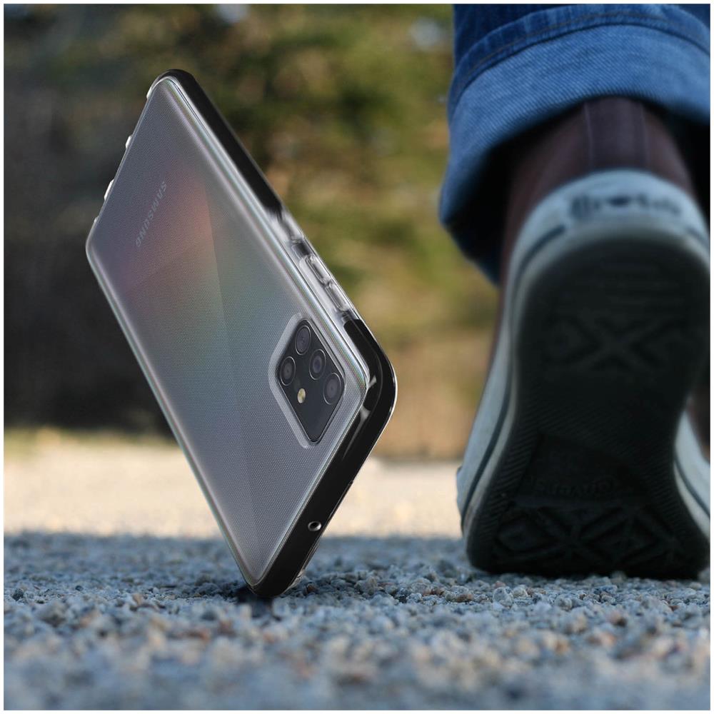 Cover Samsung Galaxy A51 Antiurto Angoli Rinforzati Bordi Neri - Foto 2