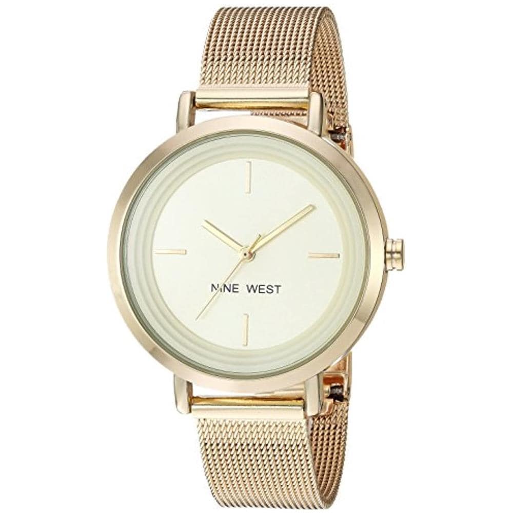 Orologio Analogico Al Quarzo Giapponese Donna Con Cinturino In Acciaio Inox Nw / 2146chgp - Foto 4