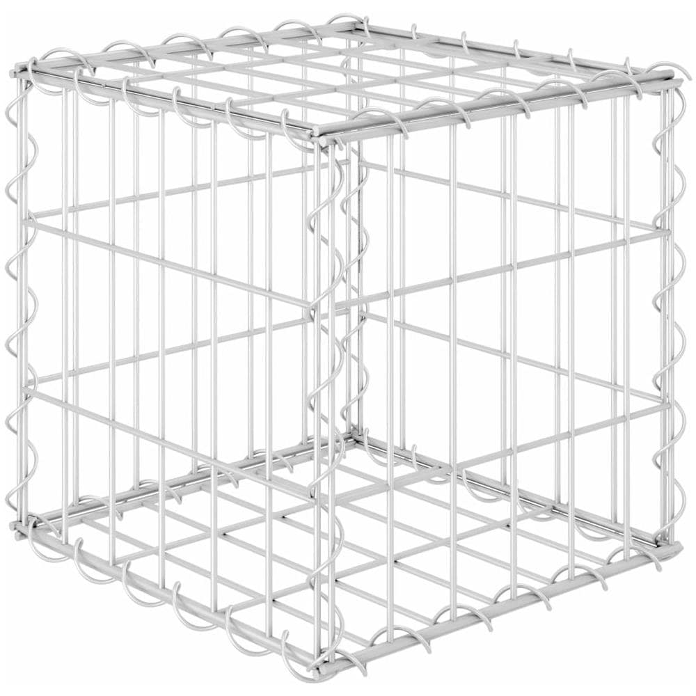 Gabbione Letto Rialzato A Cubo In Filo Di Acciaio 30x30x30 Cm - Foto 2