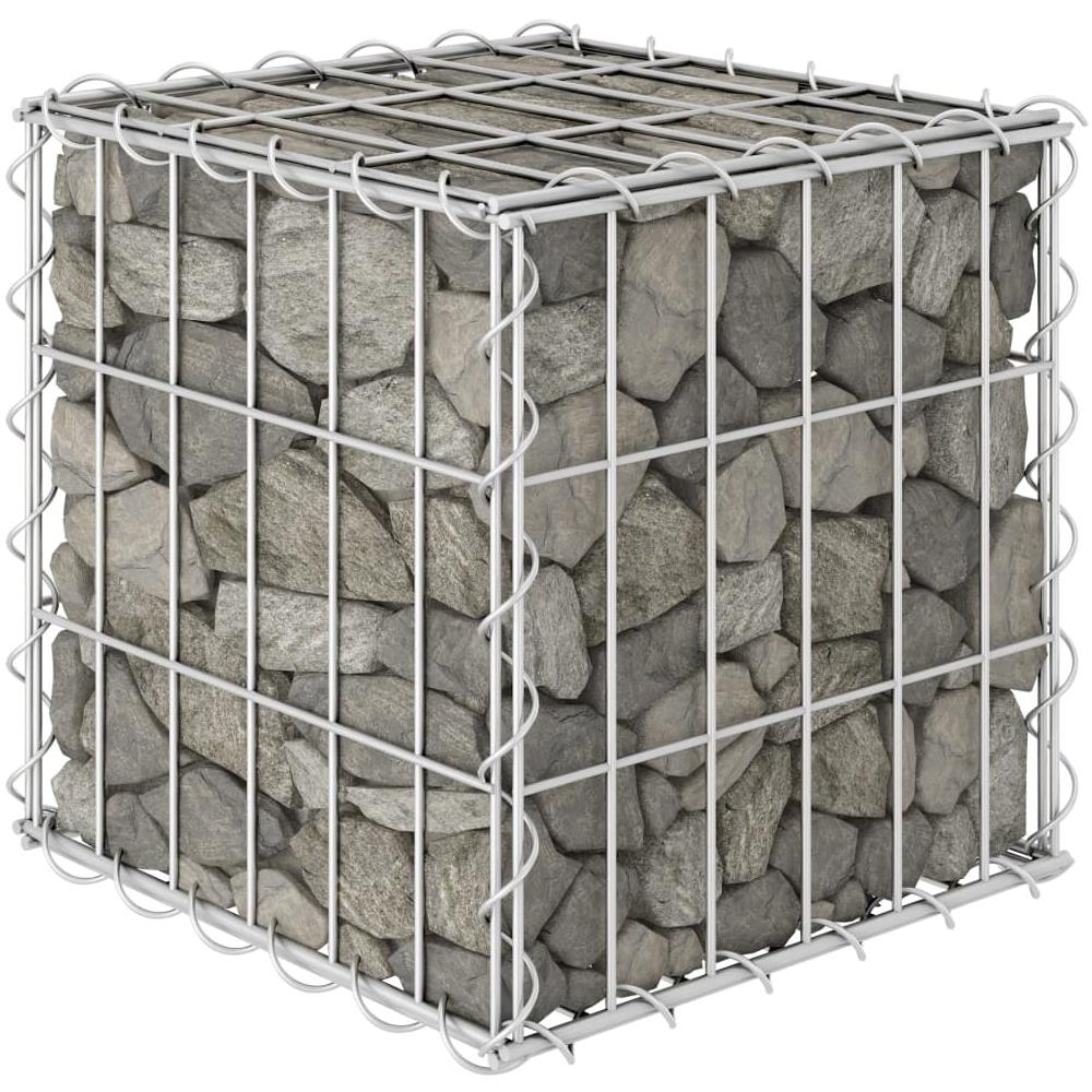 Gabbione Letto Rialzato A Cubo In Filo Di Acciaio 30x30x30 Cm - Foto 1
