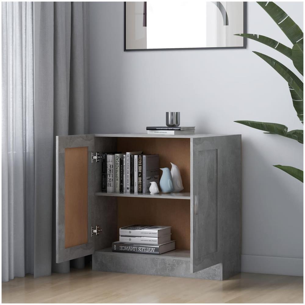 Libreria Grigio Cemento 82,5x30,5x80 cm in Legno Multistrato - Foto 3