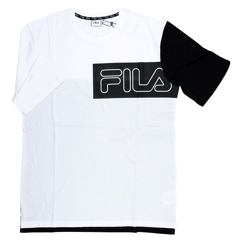 T-shirt Lazar Uomo - Bright White-black S - Foto 1