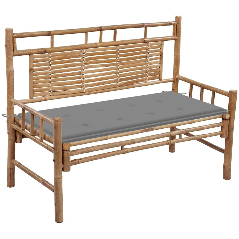 Panca Da Giardino Con Cuscino 120 Cm In Bamb? - Foto 1