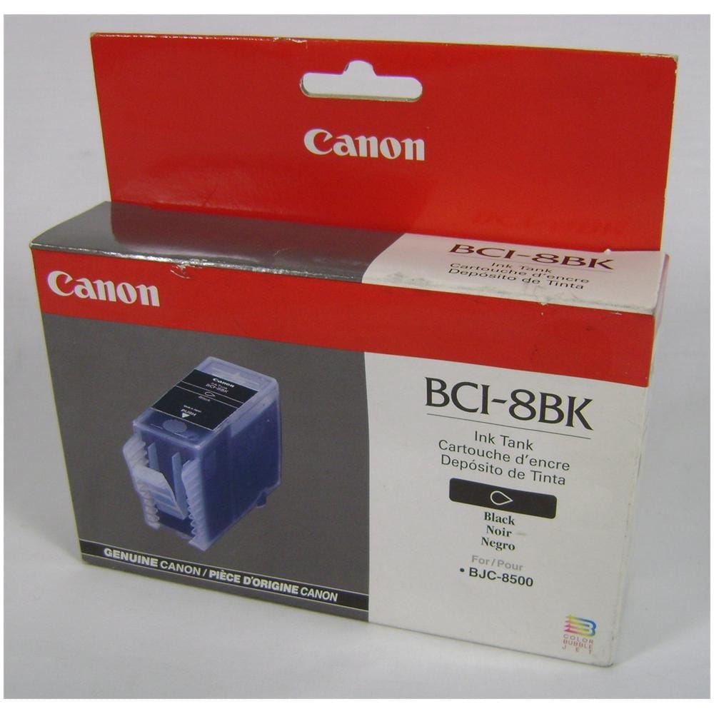 BCI-8BK Cartuccia Ink Originale Nera Canon BJC-8500 Capacità 940 Pagine - Foto 1