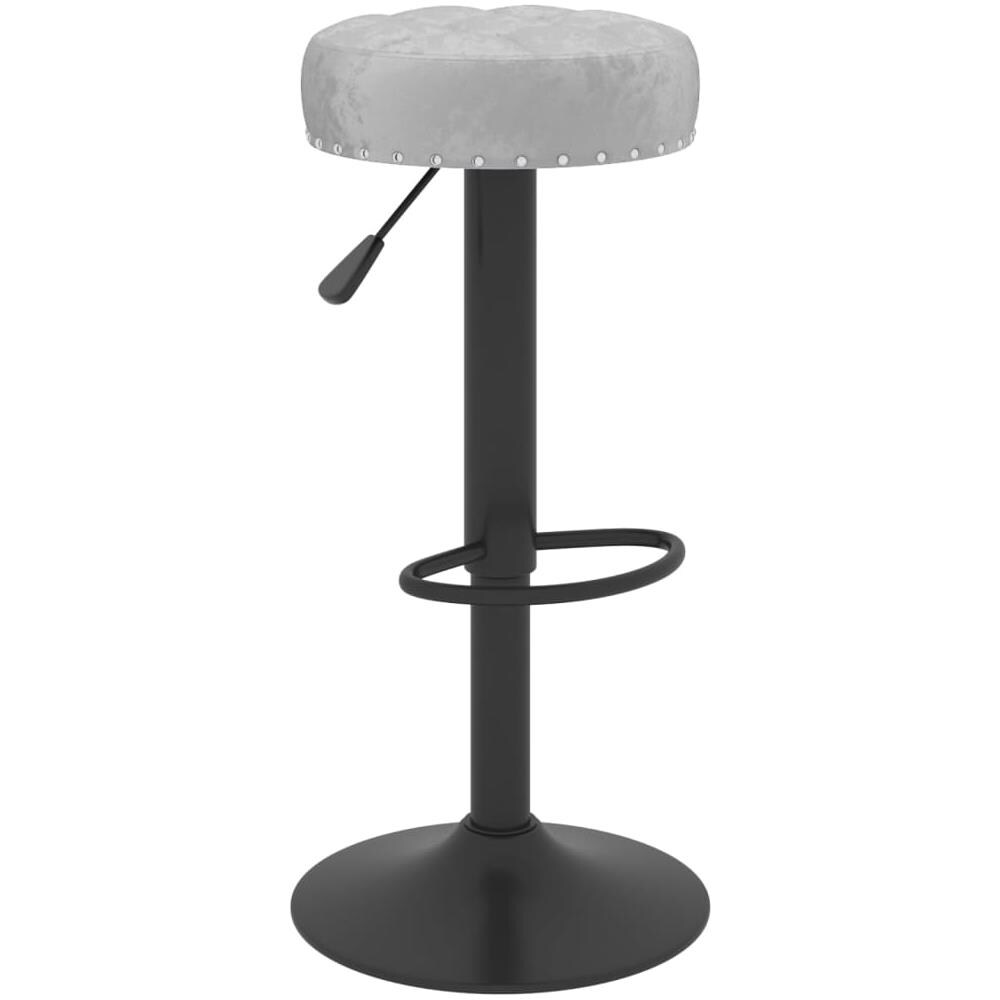 Sgabelli Da Bar 2 Pz Grigi In Velluto - Foto 2