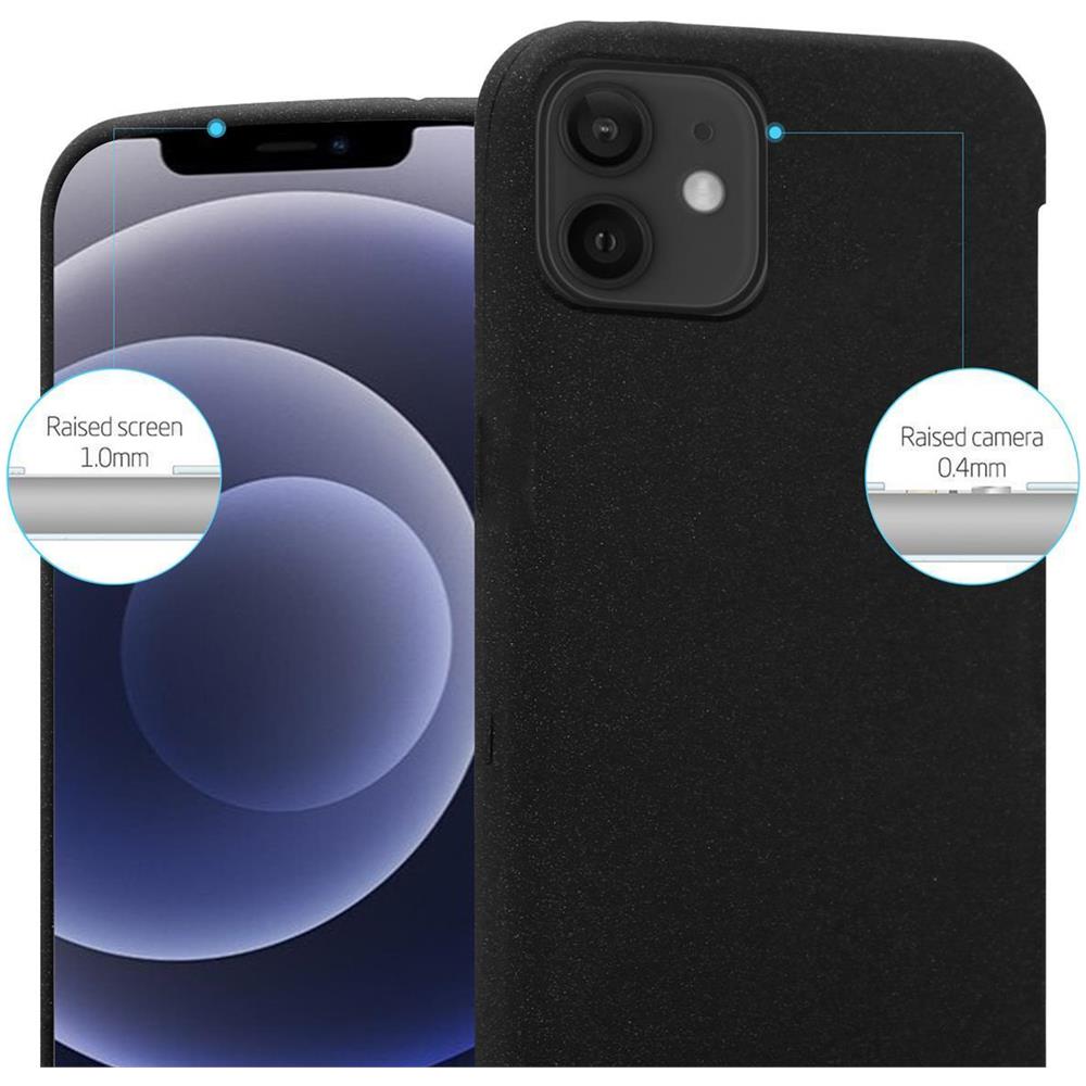 Custodia Compatibile Con Apple Iphone 12 Pro Max (6,7"" Zoll) In Frost Nero - Coperchio Protettivo In Silicone Tpu Flessibile - Foto 1