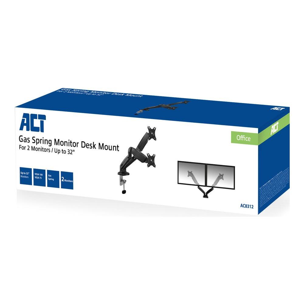 AC8312 supporto da tavolo per Tv a schermo piatto 81,3 cm (32") Nero Scrivania - Foto 2