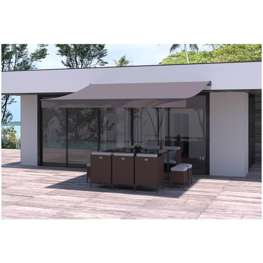 Tenda Da Sole Manuale Grigio Tortora 4 X 3 M Adro - Foto 2