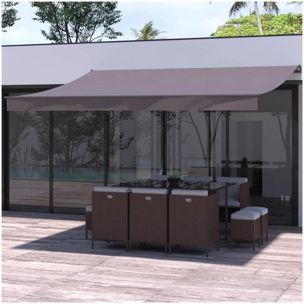 Tenda Da Sole Manuale Grigio Tortora 4 X 3 M Adro - Foto 1