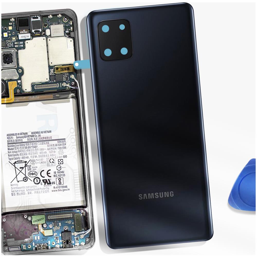 Copribatteria Originale Samsung Per Samsung Galaxy Note 10 Lite Nero Cosmo - Foto 3