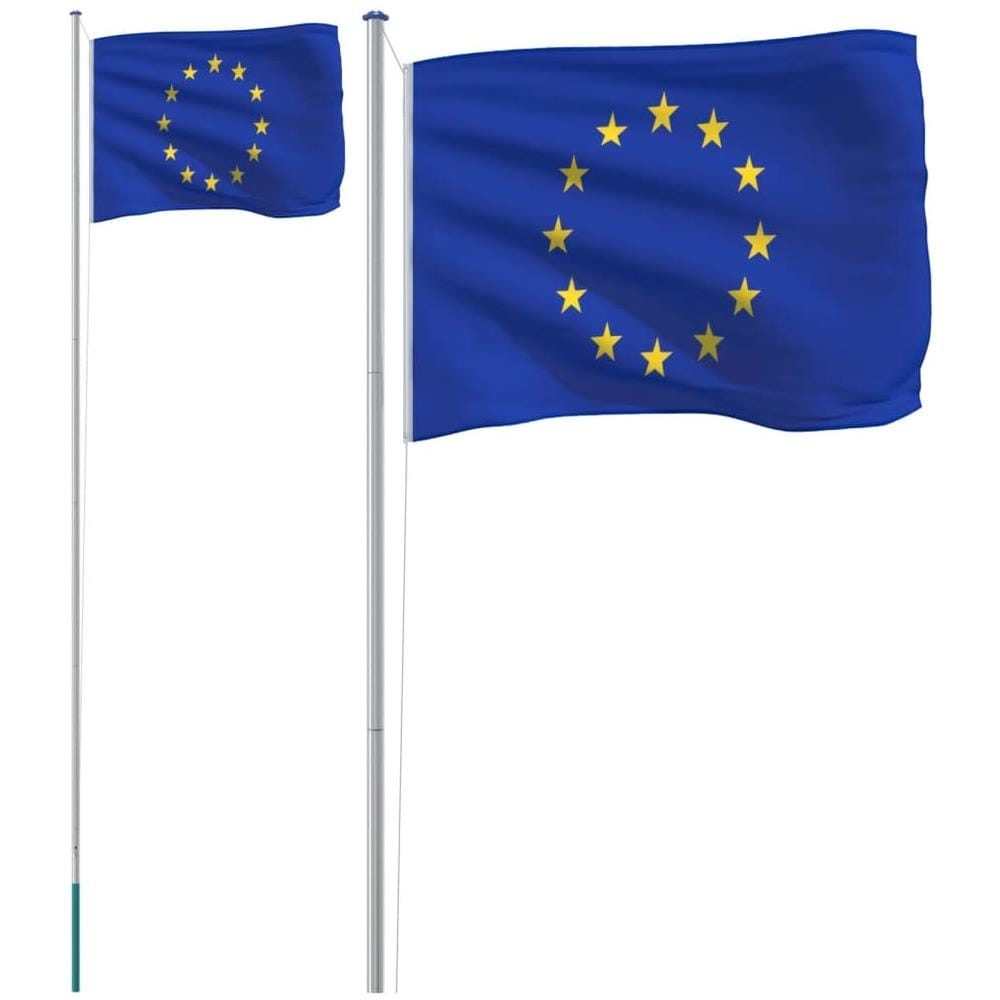 Asta E Bandiera Europa 6,23 M Alluminio - Foto 2