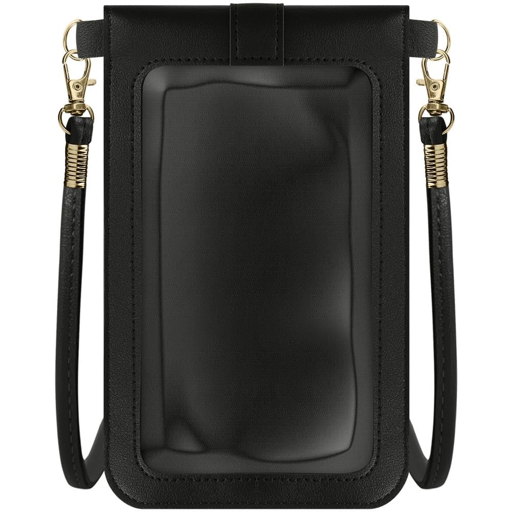 Pochette Per Smartphone Con Finestra Touch E Tracolla Da 1m40 Grigio Scuro - Foto 1