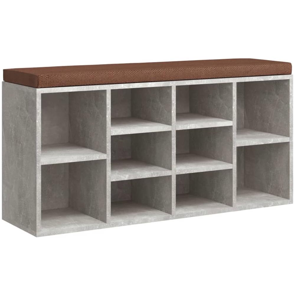 Scarpiera Grigio Cemento 103x30x48 Cm In Legno Multistrato - Foto 2