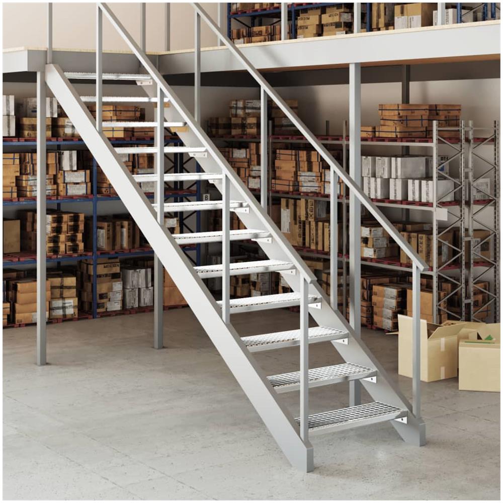 Gradino In Griglia 70x24x7 Cm Acciaio Zincato - Foto 2