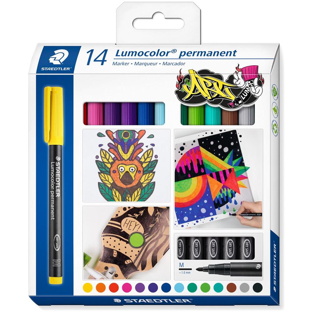 Lumocolor 317 C14 marcatore permanente Combinata Colori assortiti 14 pz - Foto 1
