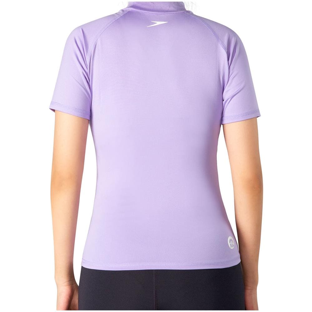 Rashguard femminile essenziale S /S, S - Caramella dura /bianca - Foto 2