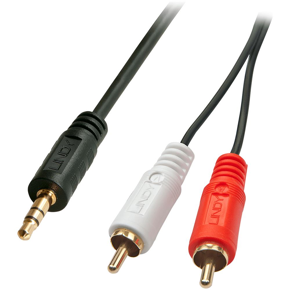 . Cavo Audio Stereo 3.5mm A 2xrca Maschio / maschio, 5m - Foto 1