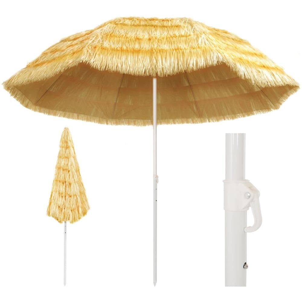 Ombrellone Da Spiaggia 300 Cm In Stile Hawaiano - Foto 1