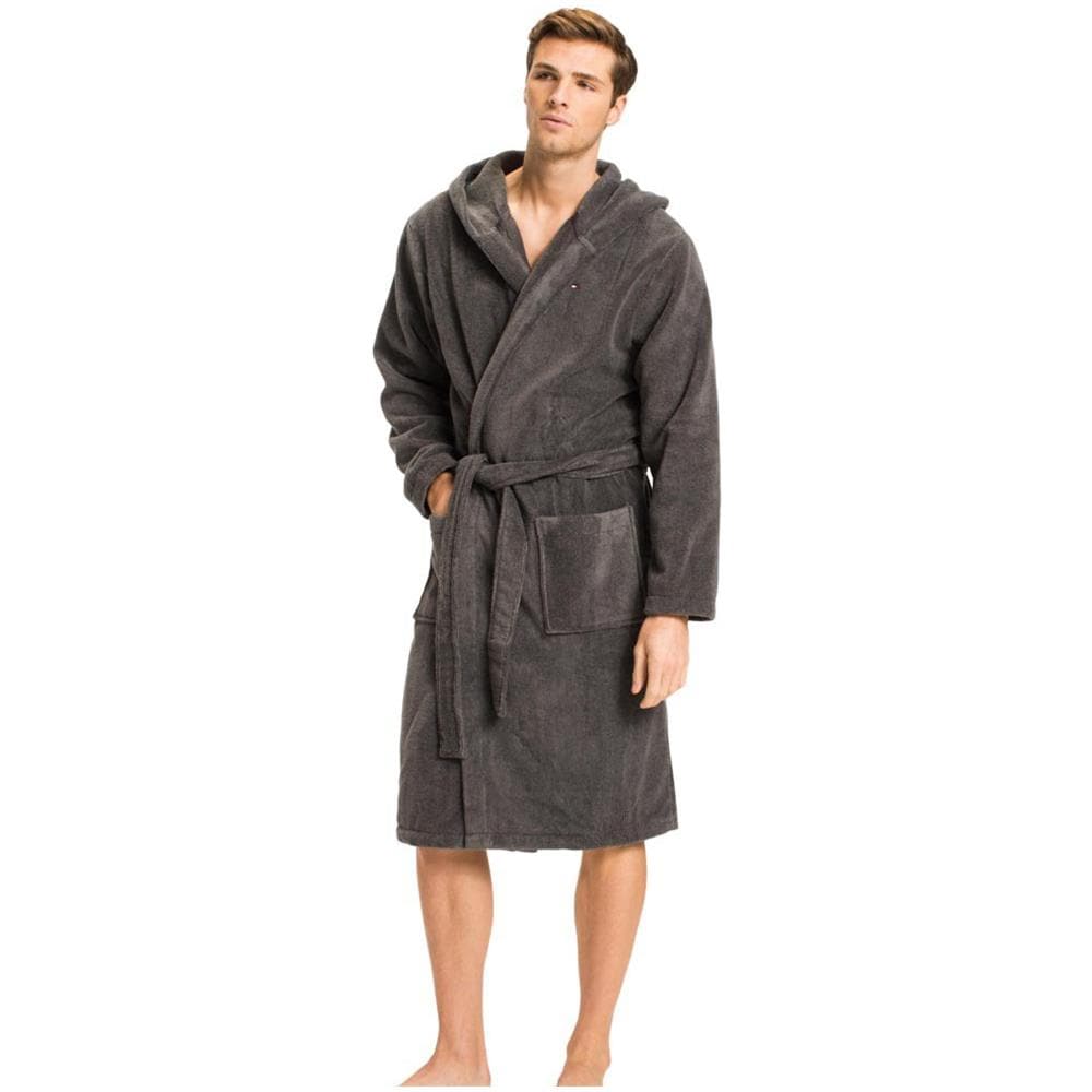 Intimo Tommy Hilfiger Hooded Bathrobe Abbigliamento Uomo S - Foto 2