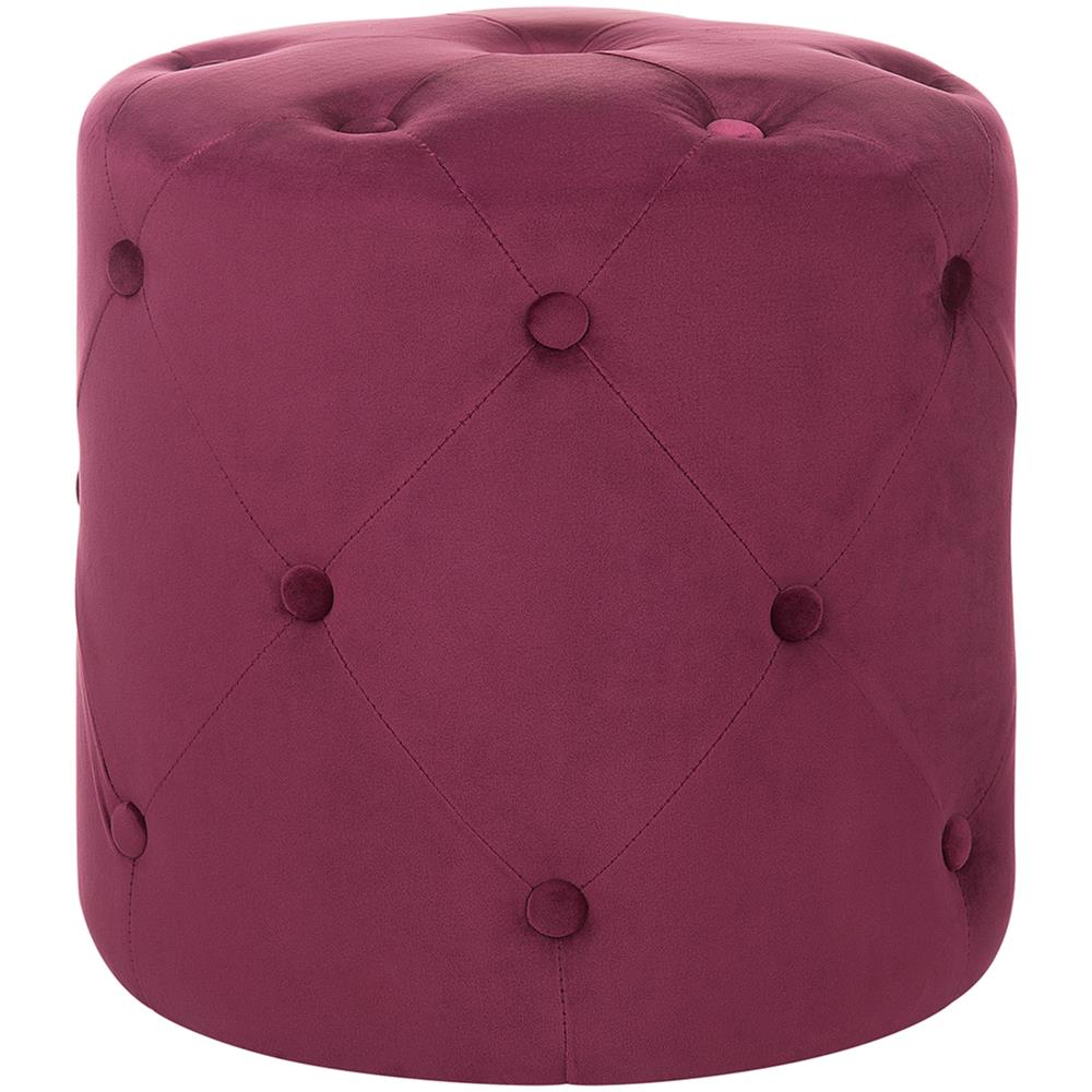 Pouf In Velluto Color Burgundy Corolla - Foto 1