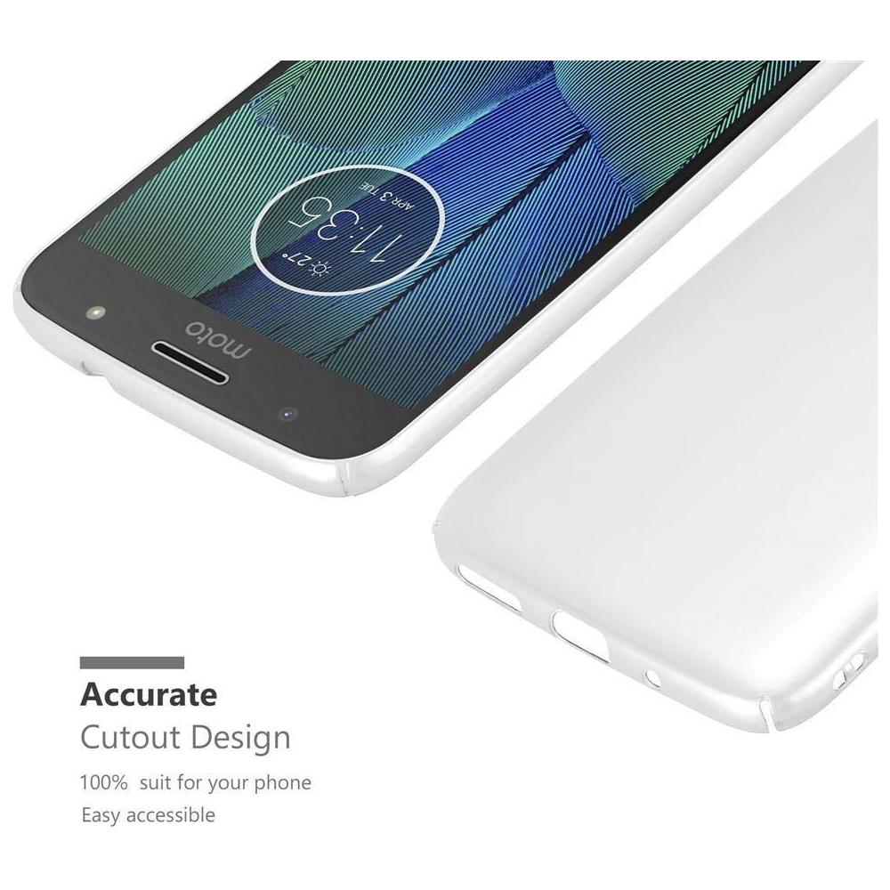Custodia Compatibile Con Motorola Moto G5s Plus In Argento Metallo - Hard Case Coperchio Protettivo In Look Metallico Contro I Graffi E Gli Urti - Foto 6