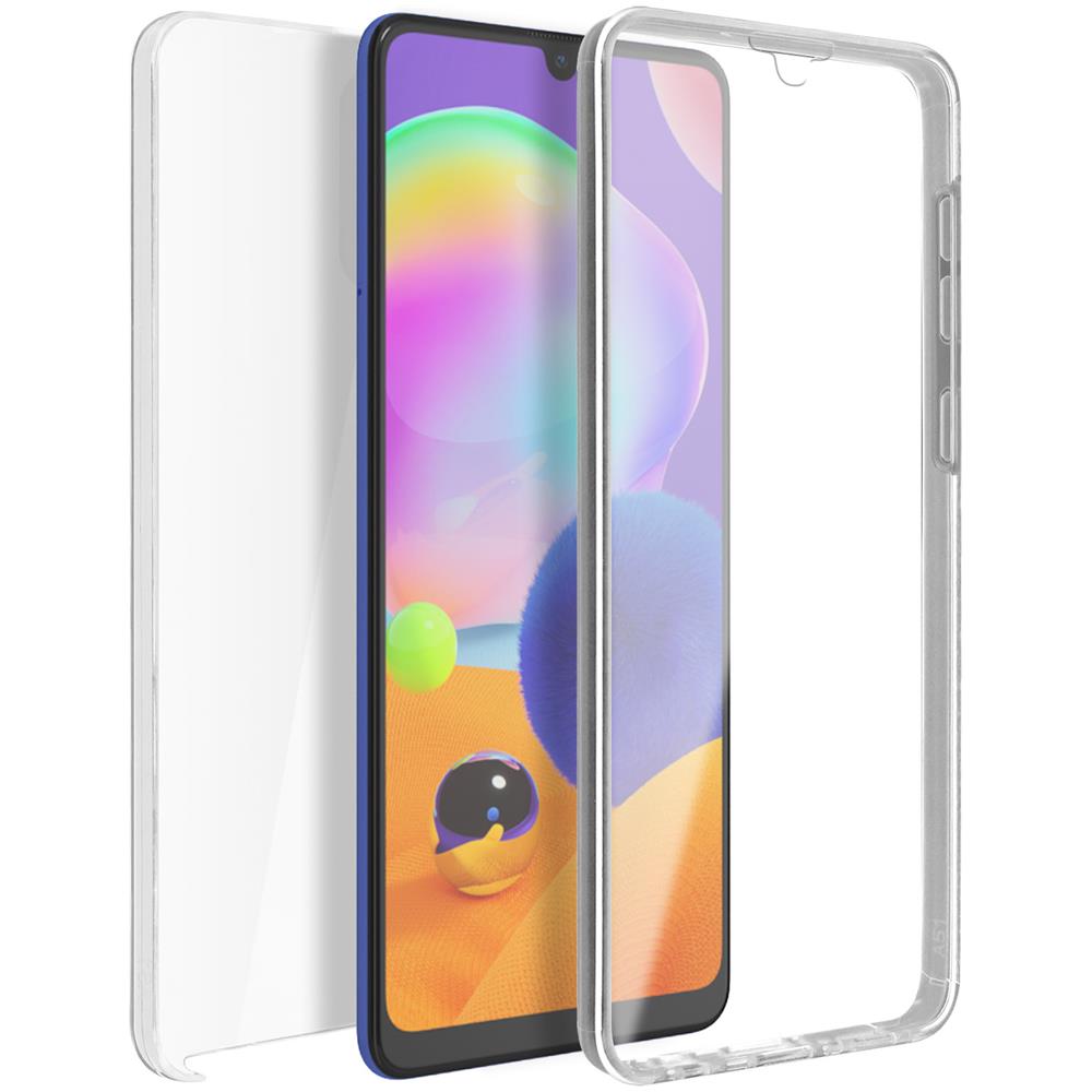 Cover Samsung Galaxy A31 Silicone Fronte Retro Ricopre Lo Schermo Trasparente - Foto 1