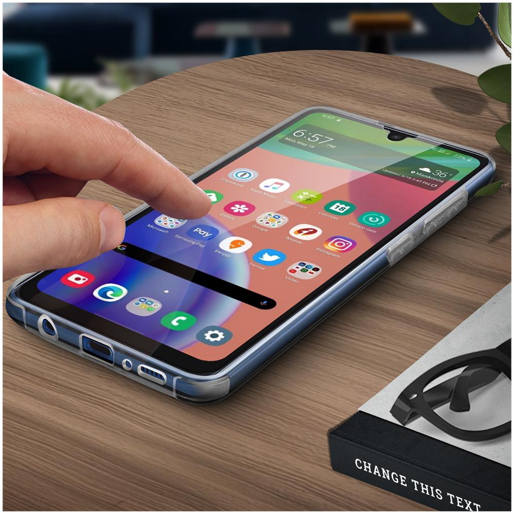 Cover Samsung Galaxy A31 Silicone Fronte Retro Ricopre Lo Schermo Trasparente - Foto 5