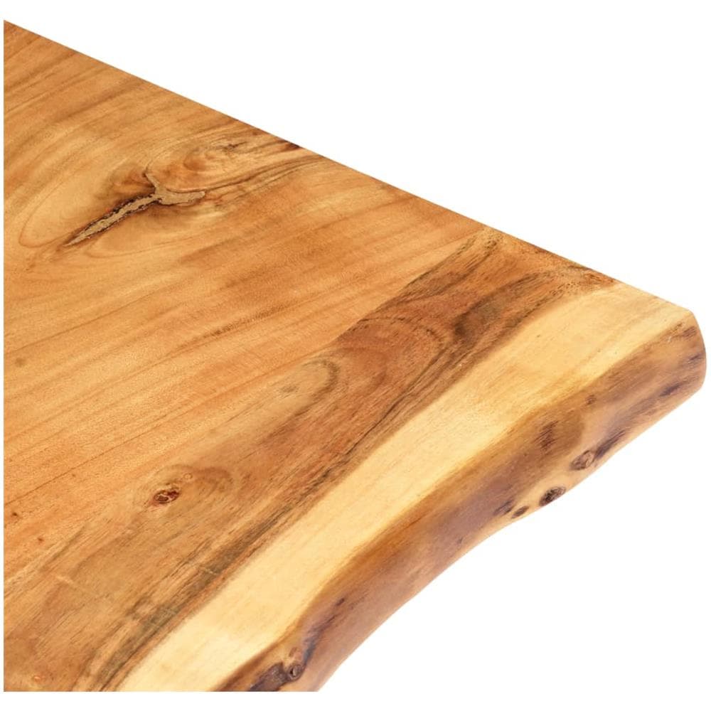 Piano del Tavolo in Legno Massello di Acacia 80x (50-60) x3,8 cm - Foto 2