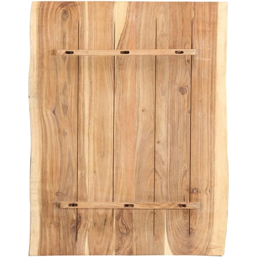 Piano del Tavolo in Legno Massello di Acacia 80x (50-60) x3,8 cm - Foto 3