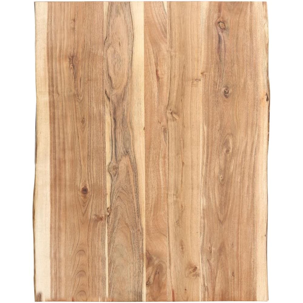 Piano del Tavolo in Legno Massello di Acacia 80x (50-60) x3,8 cm - Foto 1